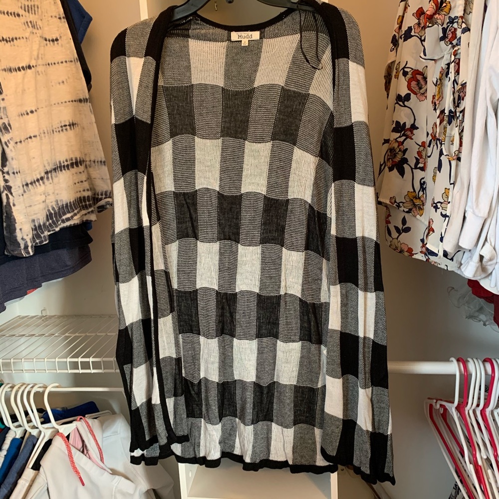 Mudd Plaid Cardigan